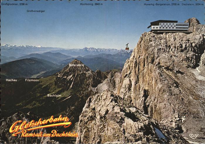 Ramsau Dachstein Steiermark Bergstation Hunerkogel mit Alpenpanorama