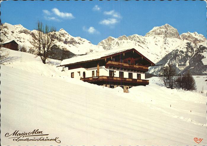 Maria Alm Steinernen Meer Landhaus Schoeneck mit Alpenpanorama