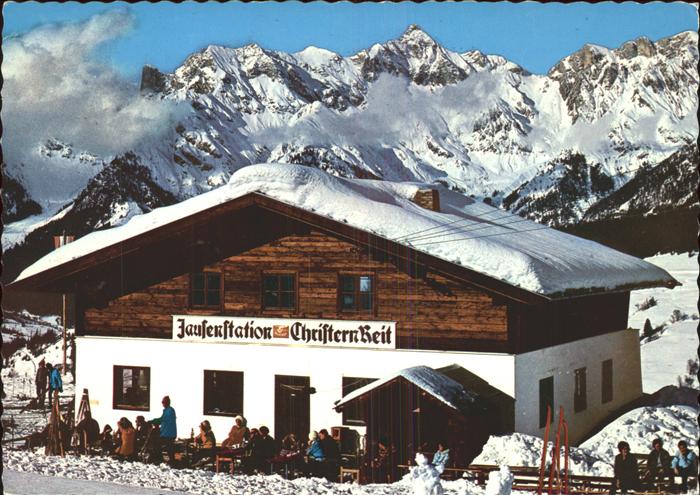 Maria Alm Steinernen Meer Jausenstation Christern Reit mit Alpenpanorama