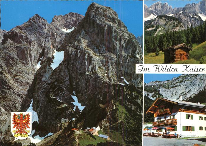 Wilder Kaiser Stripsenjochhhaus Maerchenwiese Unterkunftshaus