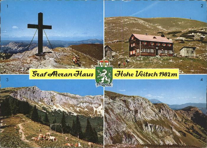 Veitsch Hohe Veitsch Alpe Gipfelkreuz Graf Meran Haus