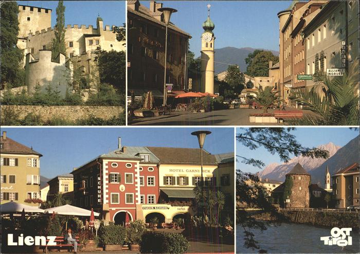 Lienz Tirol Schloss Bruck Iselturm Fussgaengerzone