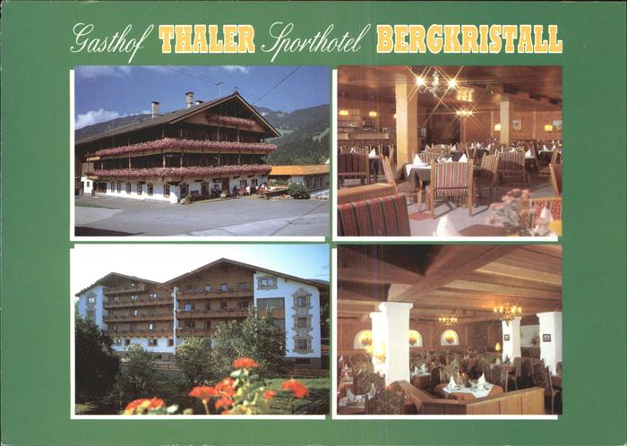 Oberau Tirol Gasthof Thaler Sporthotel Bergkristall Gastraeume