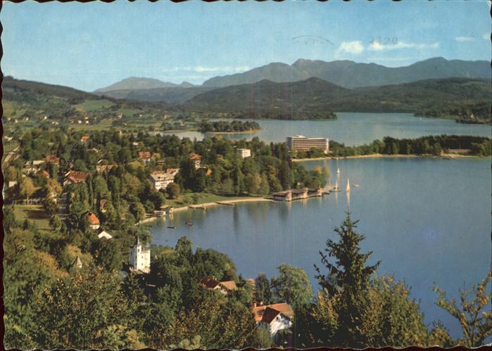 Poertschach Woerthersee Panorama mit Woerthersee