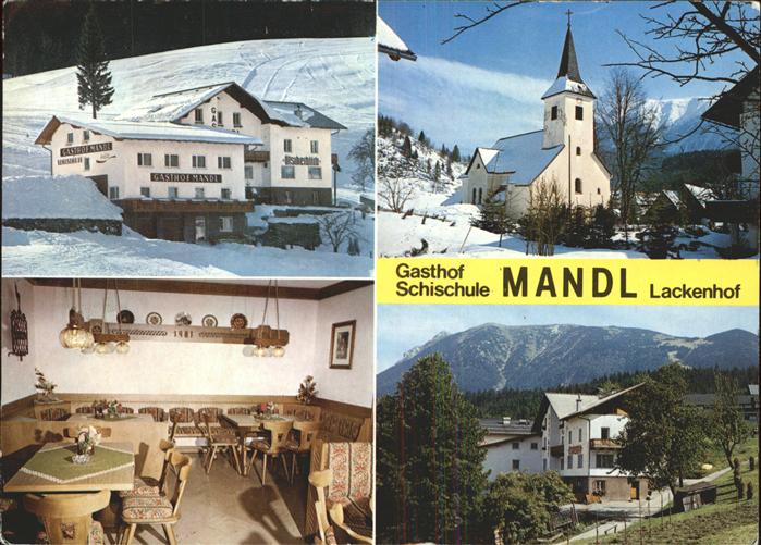Lackenhof Gaming Gasthof Mandl Gastraum Kirche