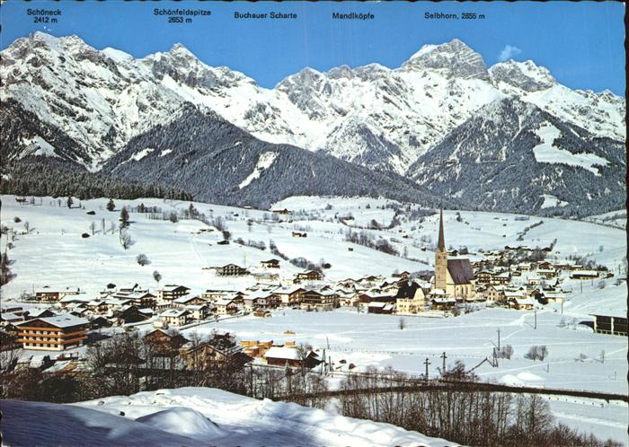 Maria Alm Steinernen Meer Ortsblick mit Alpenpanorama