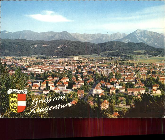 Klagenfurt Woerthersee mit Karawanken und Koschutta