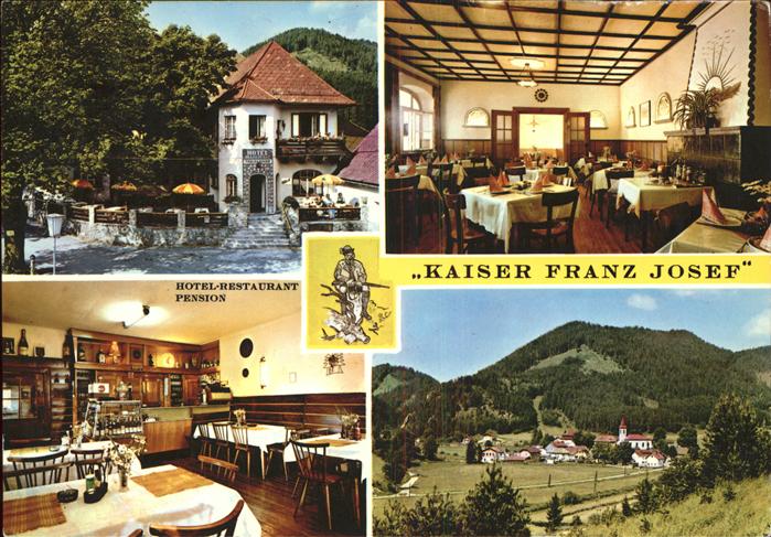 Rohr Gebirge Hotel Restaurant Kaiser Franz Josef Gastraeume Panorama