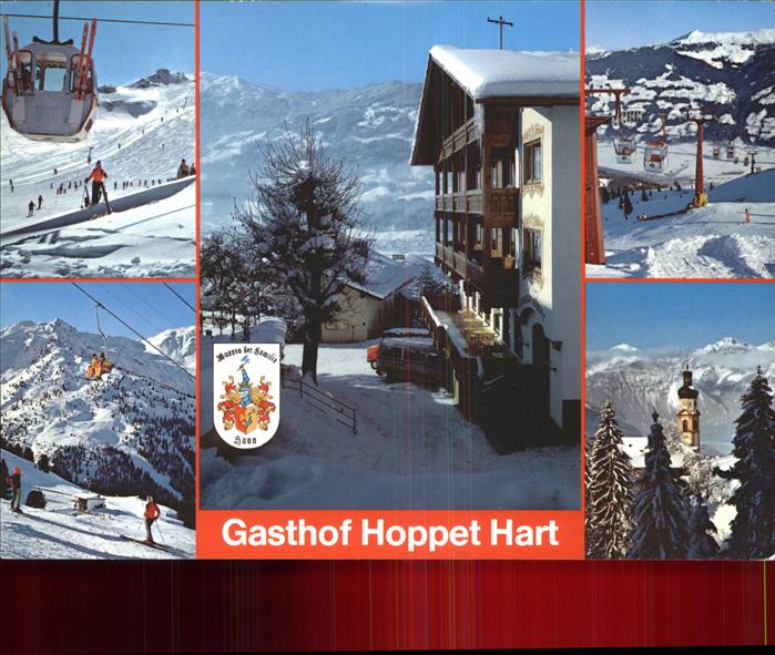Hart Zillertal Gasthof Hoppet Skilift Kirche Dorfpartie