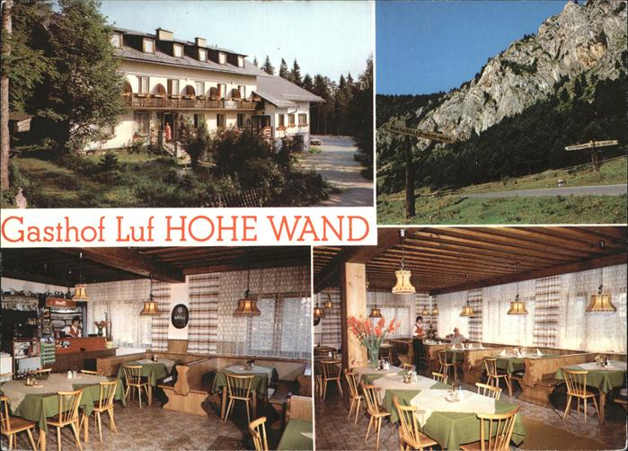 Stollhof Hohe Wand Gasthof Luft Hohe Wand