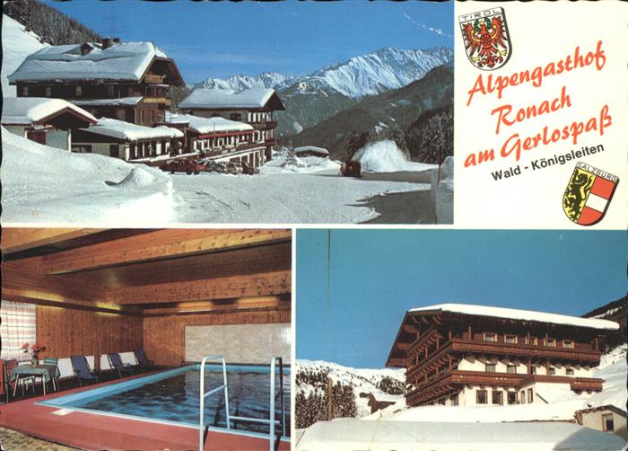 Wald Pinzgau Wappen Alpengasthof Ronach Gerlospass