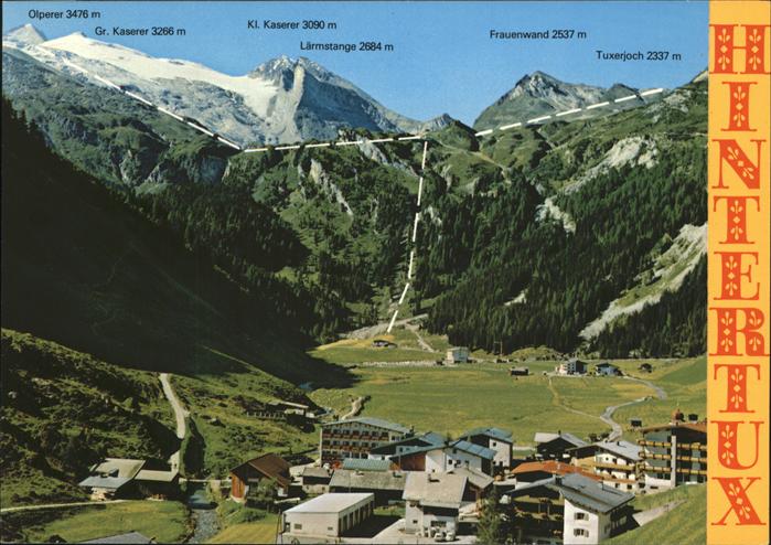 Hintertux Zillertal Tuxerjoch Frauenwand Laermstange oelperer