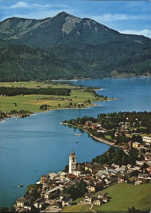 St Wolfgang Wolfgangsee Salzkammergut Abersee Gschwandt Zwoelferhorn