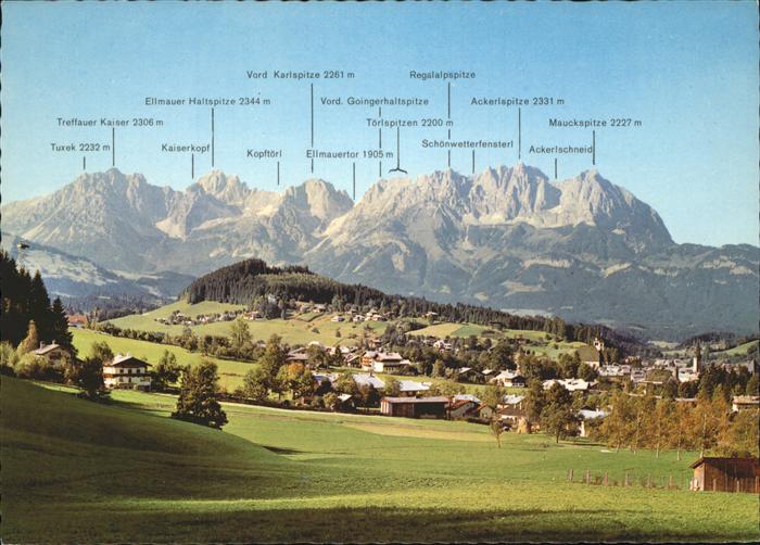 Kitzbuehel Tirol Ackerspitze Mauckspitze Ackerlschneid Kaiserkopf