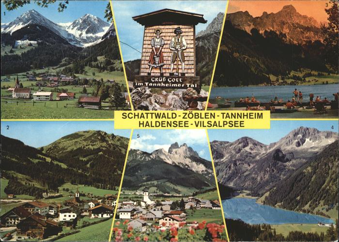 Tannheim Tirol Schattwald Zoeblen Haldensee Vilsalpsee