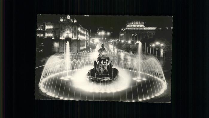 Madrid Spain Fuente de la Cibeles Brunnen