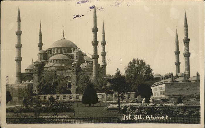 Istanbul Constantinopel Mosquee de Sultan Ahmet Moschee