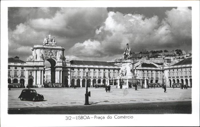 Lisboa Praca do Comercio Monumento Denkmal