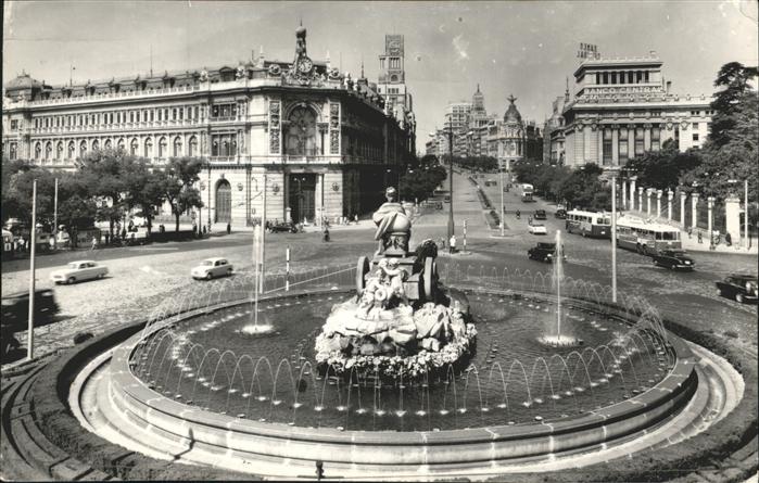 Madrid Spain Fuente de la Cibeles Calle de Alcala