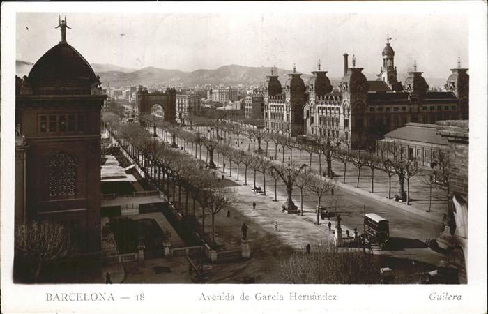 Barcelona Cataluna Avenida de Garcia Hernandez
