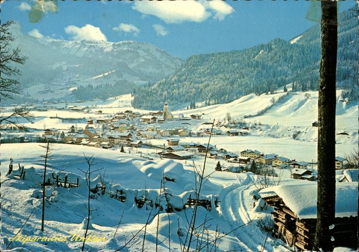 Unken Panorama Alpenblick Wintersportplatz