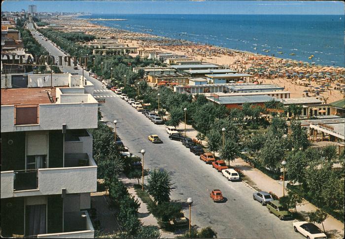 Cervia Lungomare e spiaggia Uferstrasse Strand