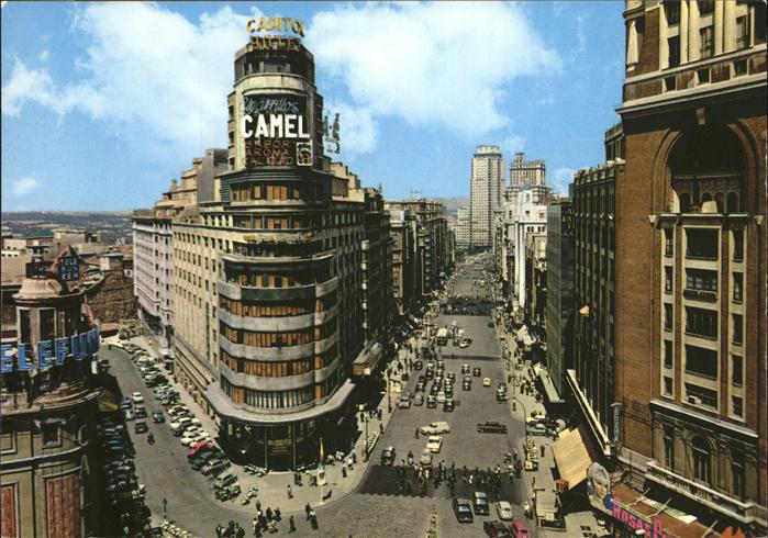 Madrid Spain Edificio de El Capitol y Avenida Jose Antonio