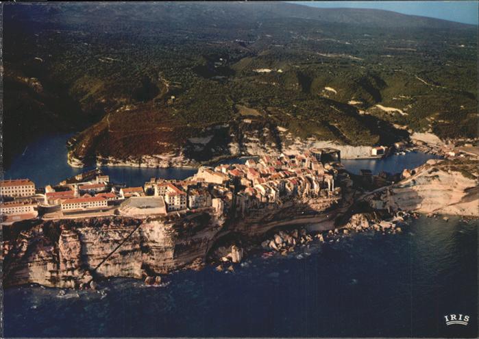 Bonifacio Corse du Sud Haute ville sur les falaises Escalier d