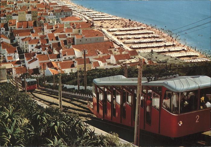 Nazare Portugal Elevador Vista parcial Playa