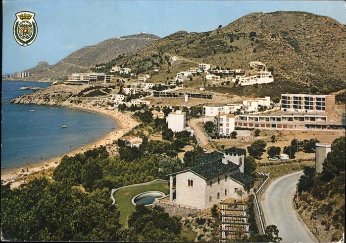Rosas Costa Brava Cataluna Playa de Canyelles Groses Wappen