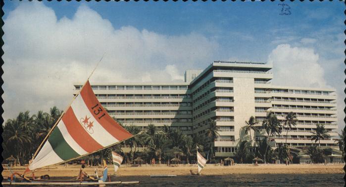 Bali Indonesien Outrigger Hotel Bali Beach Auslegerkanu