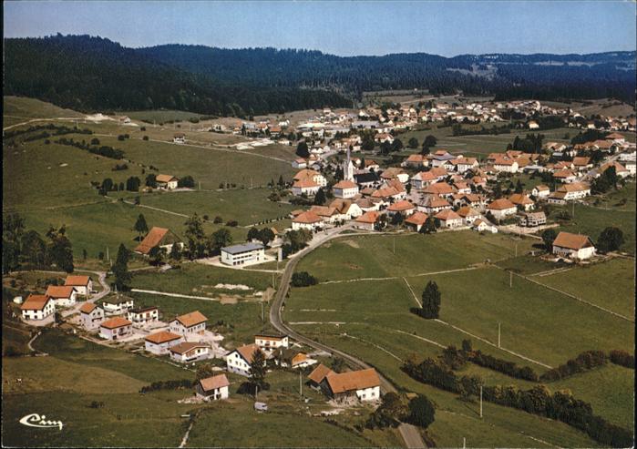 Orchamps Vennes Vue generale aerienne