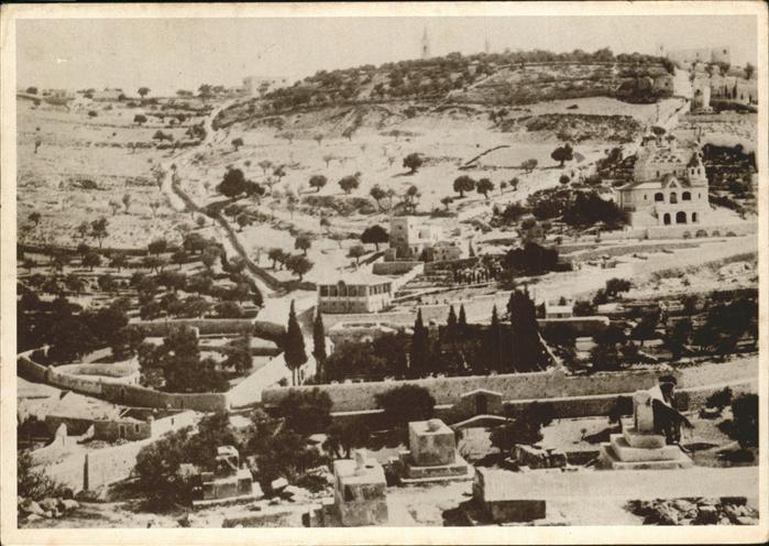Jerusalem Yerushalayim Mount of Olives in the thirties