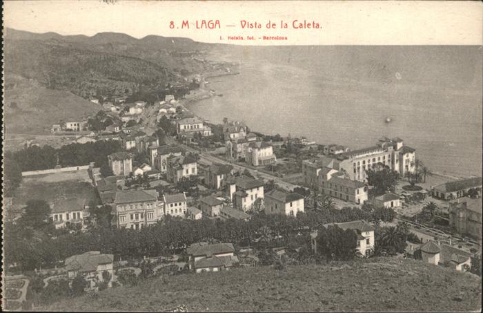 Malaga Andalucia Vista de la Caleta