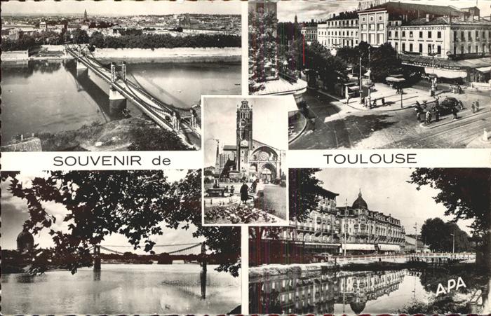 Toulouse Haute-Garonne Brücke Stadt Kirche St. Pierre Cathedra