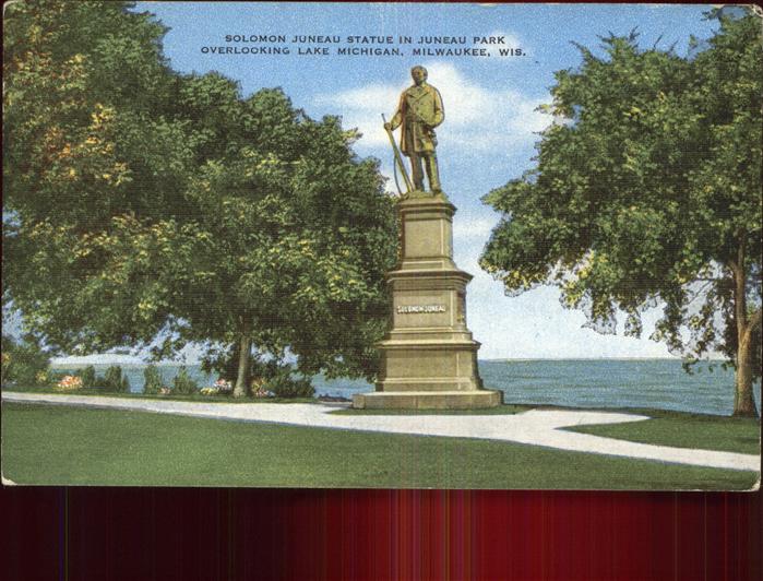 Lake Michigan Solomon Juneau Statue Juneau Park