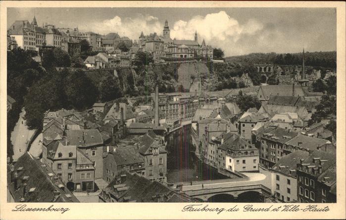 Luxemburg Luxembourg Faubourg Ville-Haute