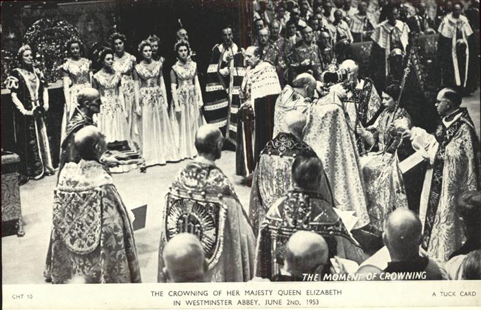London Moment of Crowning Eliz