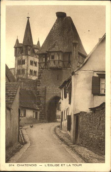 Chatenois Selestat-Erstein Eglise et la tour