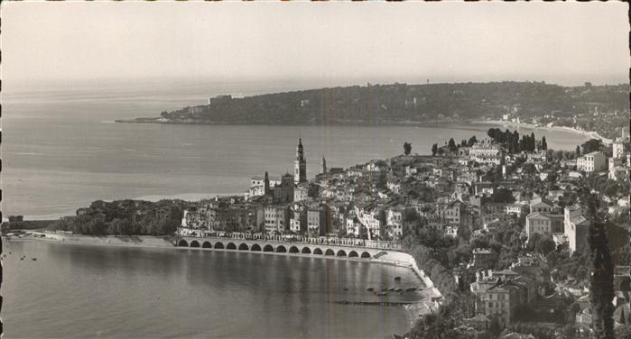 Menton Alpes Maritimes Cote d Azur Vue generale