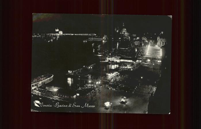 Venezia Venedig Bacino di San Marco Nacht