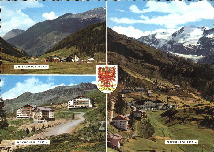 Tirol Region Untergurgl Hochgurgl Obergurgl Wappen