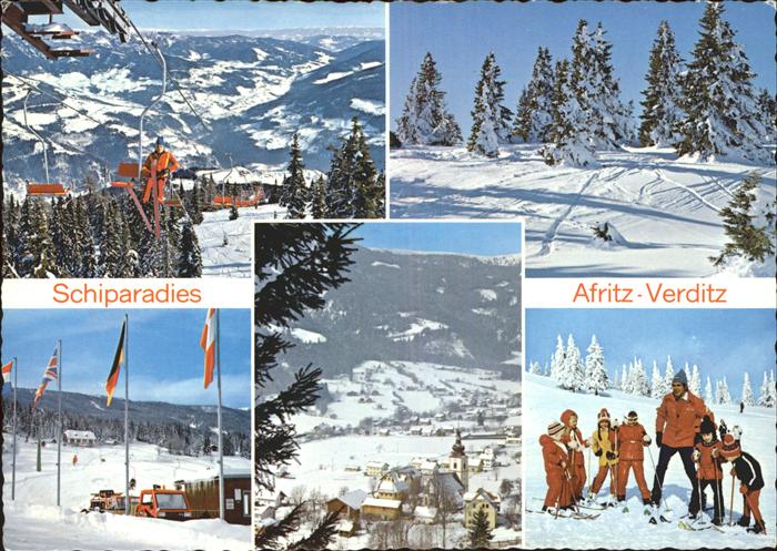 Afritz See Verditz Skiparadies Schiparadies Skilift