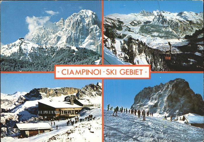 Italien Italia Italy Ciampinoi Ski