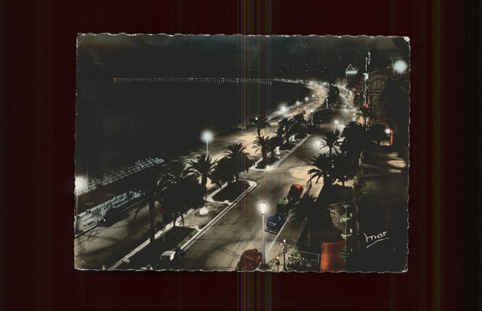 Nice Alpes Maritimes Cote D Azur Nacht