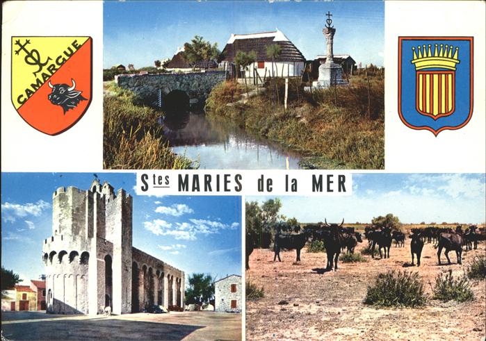 Spanien Stes Maries de la Mer Rinder Wappen