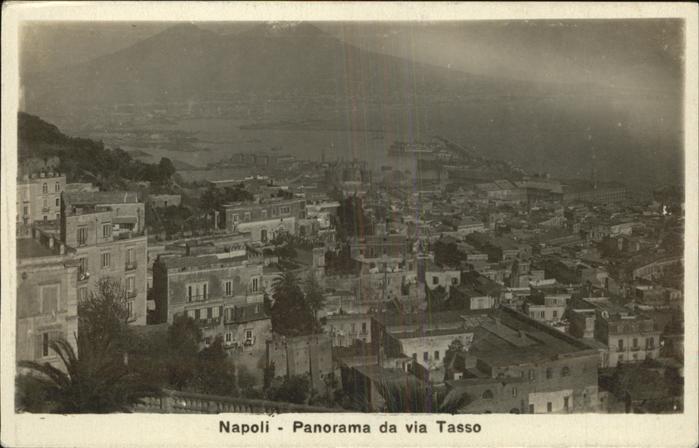Napoli Neapel Panorama via Tasso