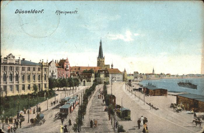 DuessELDORF  CITY Rheinwerft Strassenbahn