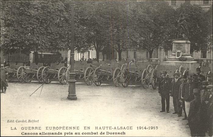 Dornach Elsass La Guerre Europeene Kanonen
