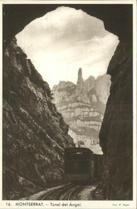 Montserrat Kloster Tunel del Angel Bergbahn